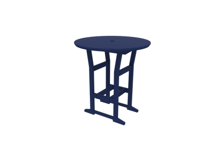 Seaside Casual Poly Coastline Café 40 in. Round Bar Table