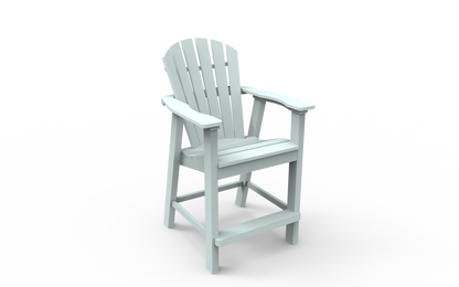 Seaside Casual Poly Adirondack Shellback Balcony Chair