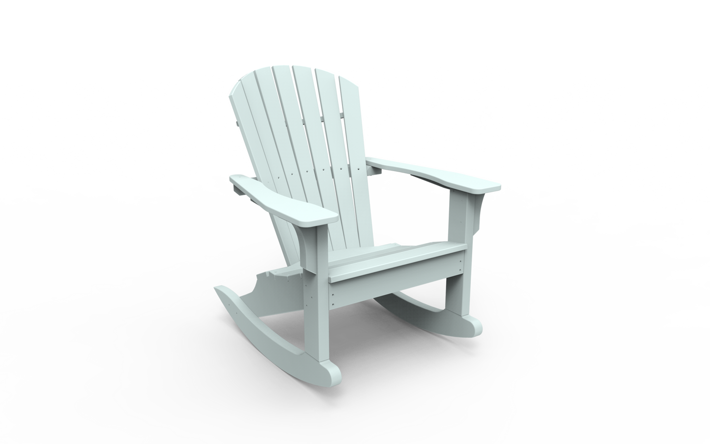 Seaside Casual Poly Adirondack Shellback Rocker