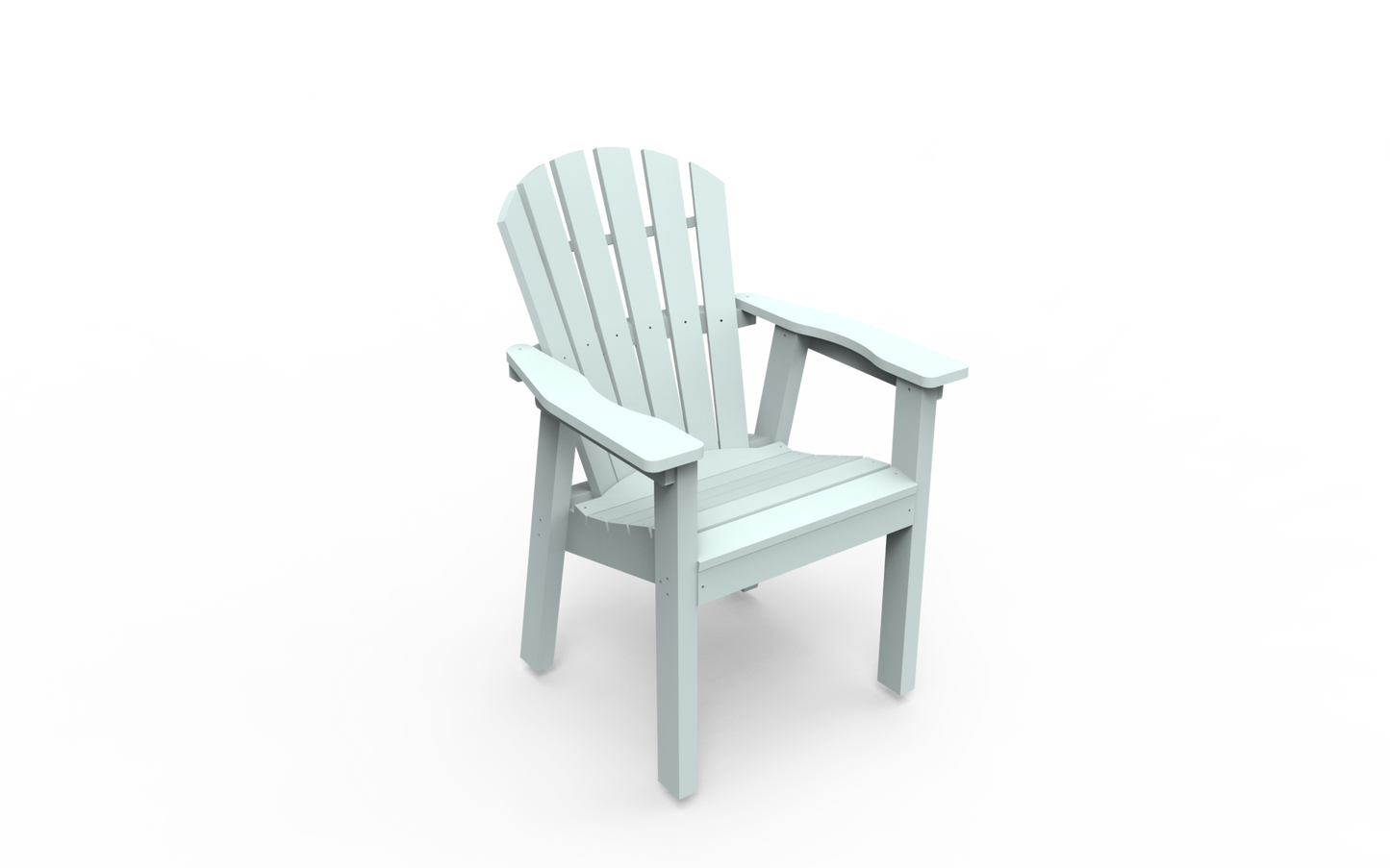 Seaside Casual Poly Adirondack Shellback Dining Chair