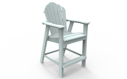 Seaside Casual Poly Adirondack Classic Balcony Chair