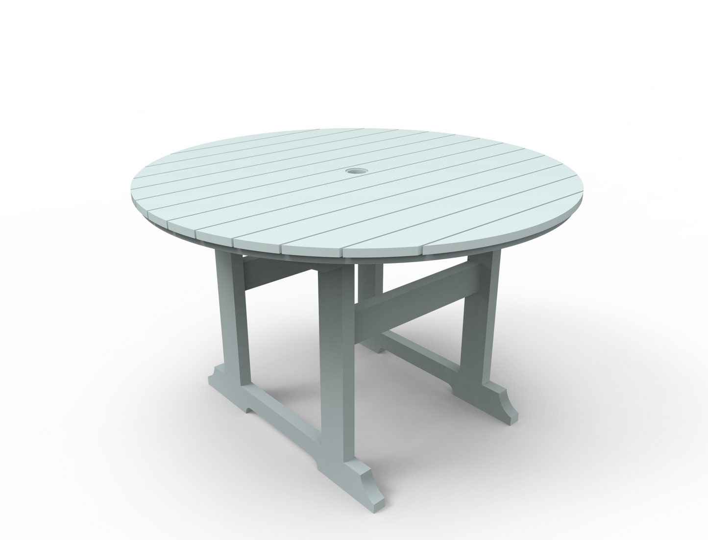 Seaside Casual Poly Salem Round Dining Table 4'