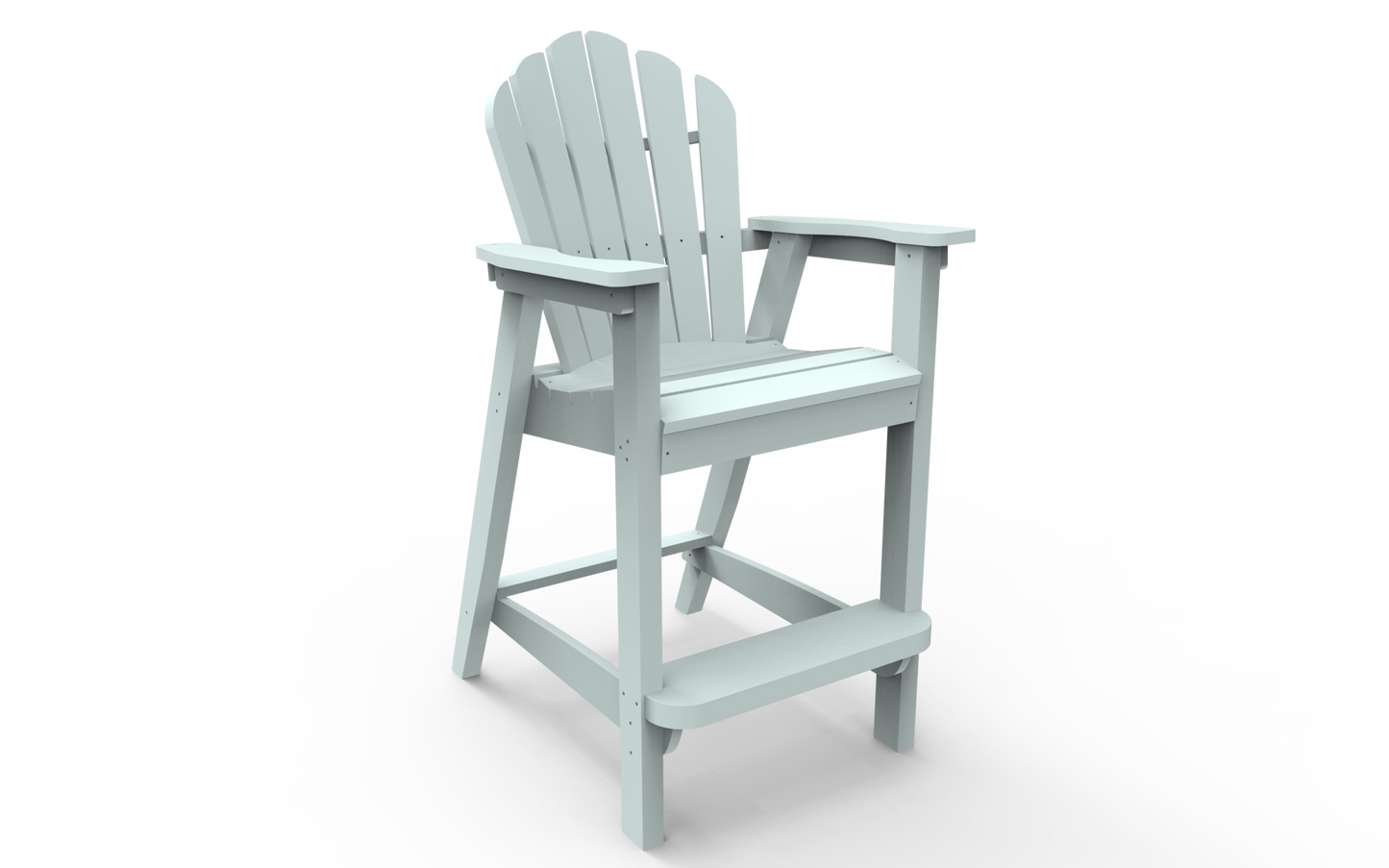 Seaside Casual Poly Adirondack Classic Bar Chair