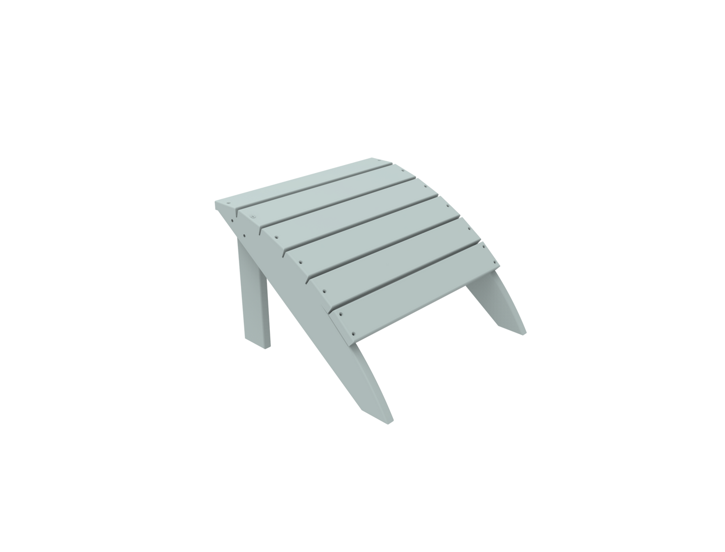 Seaside Casual Poly Coastline Harbor View Foot Stool