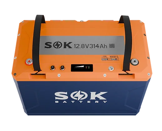 SOK Battery 12V 314Ah Lithium Battery, Built-in heater & Bluetooth, Victron CAN Comms | SOK Battery