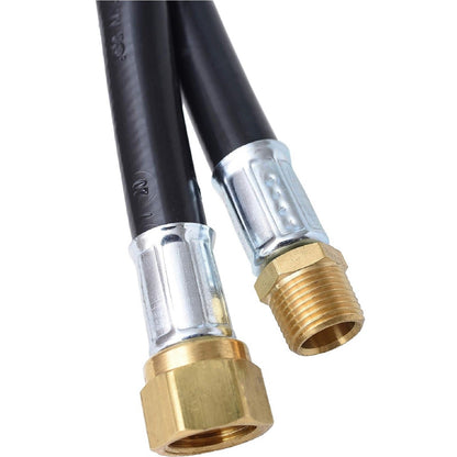 Flame King Thermo Plastic Hose Assembly for LP and Natural Gas, 60 Inch, 3/8 Inch