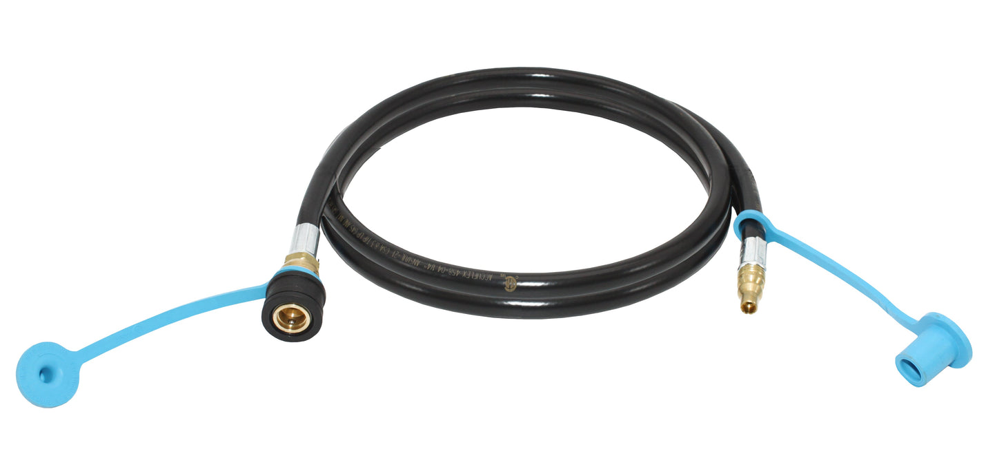 Flame King RV, Van, Trailer, Dual Quick Connect Hose, LP Gas Only, 72 Inch, 1/4 Inch