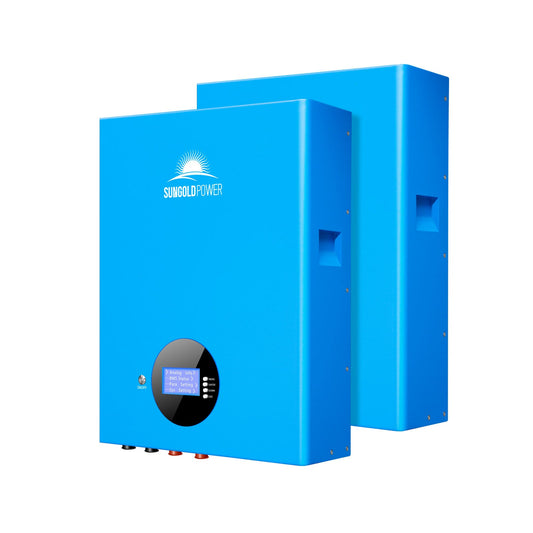 SunGoldPower 2 X 5.12KWH Powerwall LiFePO4 Lithium Battery SG48100M UL1973