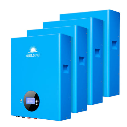SunGoldPower 4 X 5.12KWH Powerwall LiFePO4 Lithium Battery SG48100M UL1973