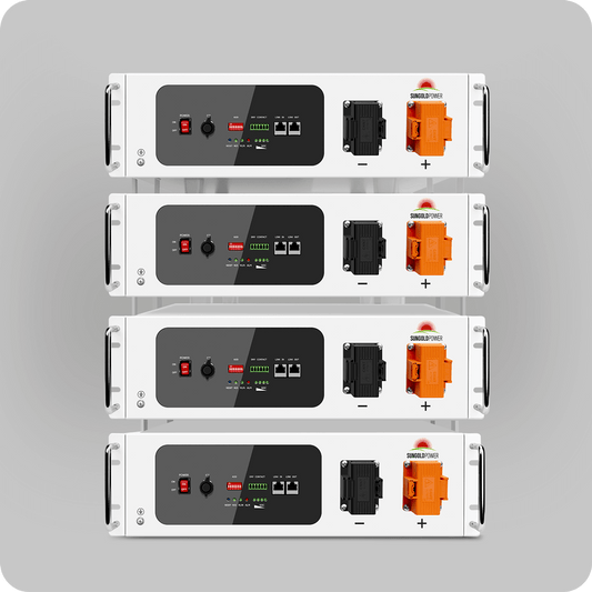 SunGoldPower 4X SGH48100T Server Rack 48V 100AH Lithium Battery Self-Heating