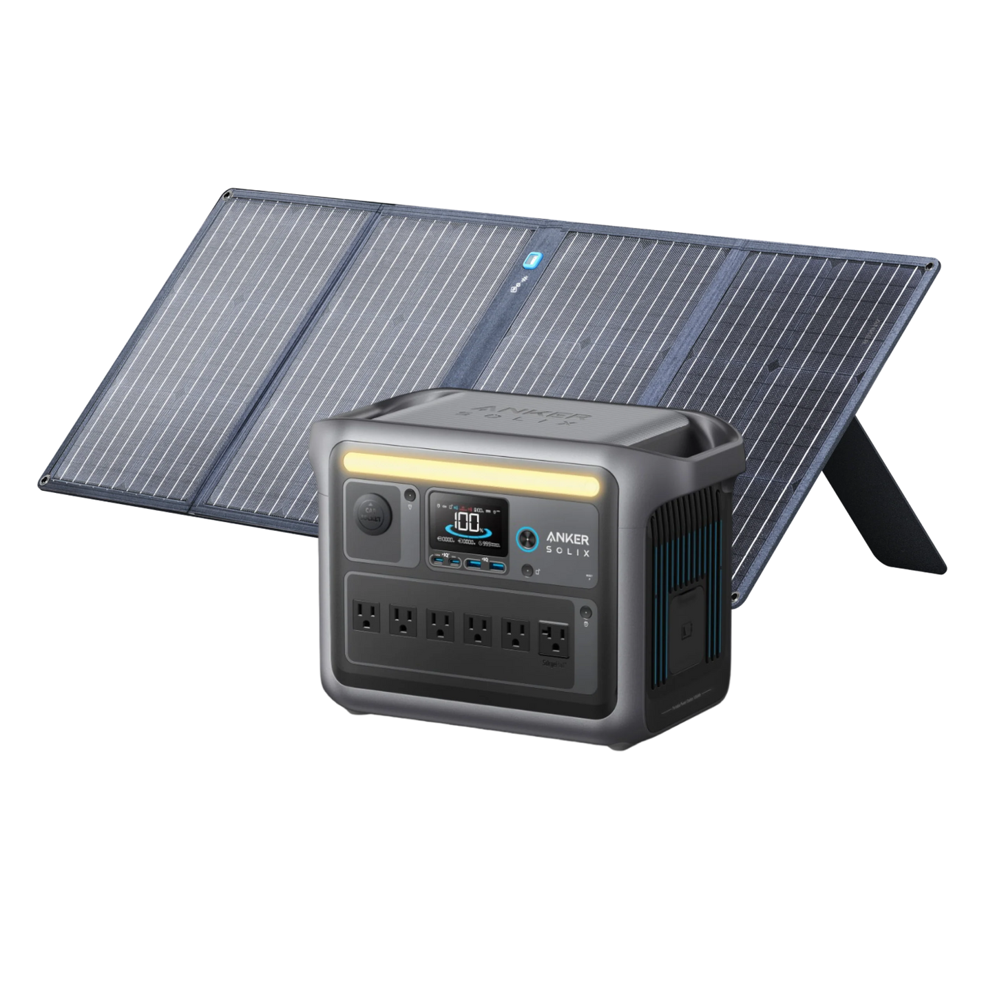 Anker SOLIX C1000X Solar Generator + 100W Solar Panel