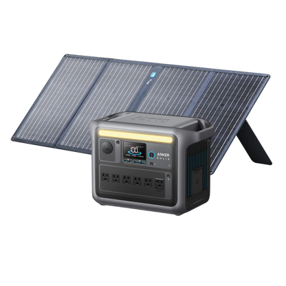 Anker SOLIX C1000X Solar Generator + 100W Solar Panel