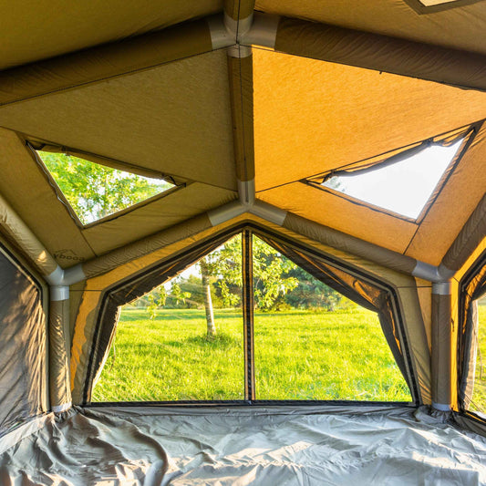 Coody AirTent Hub Shelter Forest Green Inflatable Tents for Camping (2-6 Person)