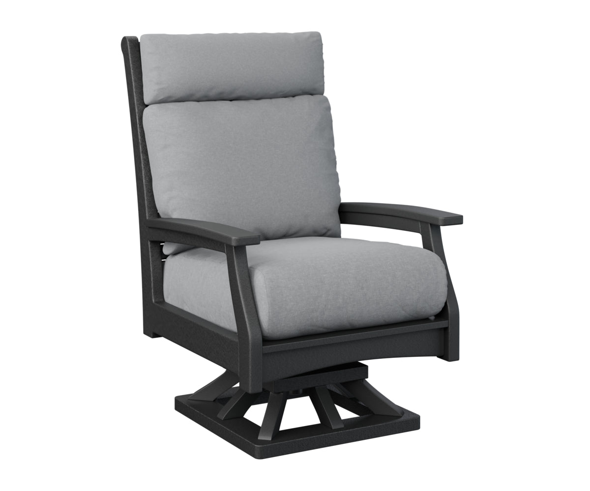 Berlin Gardens Classic Terrace High Back Swivel Rocker Group B Fabric