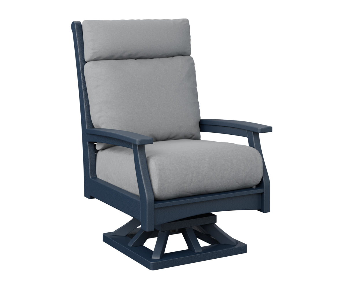 Berlin Gardens Classic Terrace High Back Swivel Rocker Group B Fabric