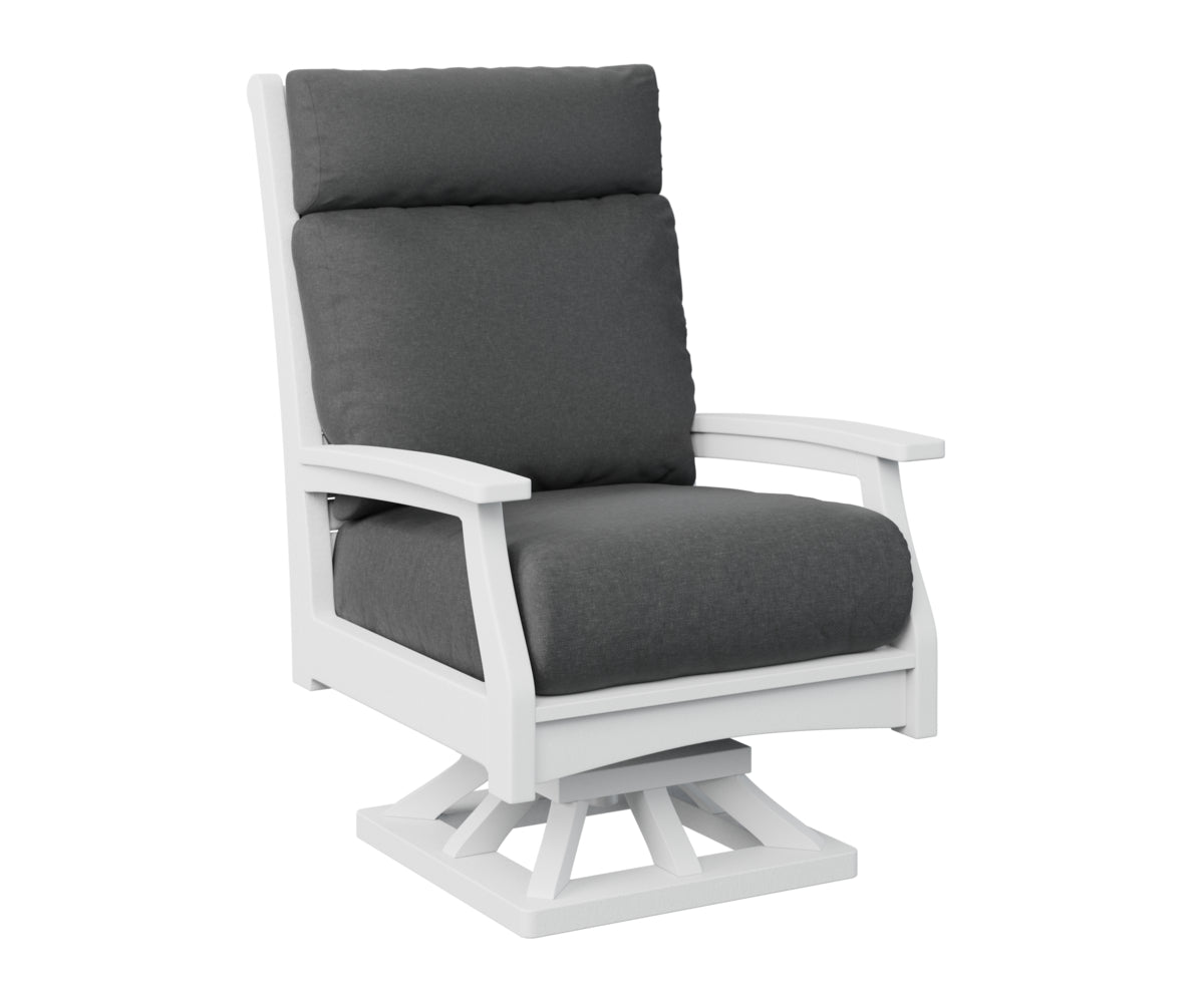 Berlin Gardens Classic Terrace High Back Swivel Rocker Group B Fabric