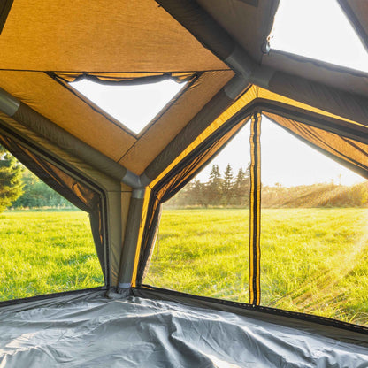 Coody AirTent Hub Shelter Forest Green Inflatable Tents for Camping (2-6 Person)