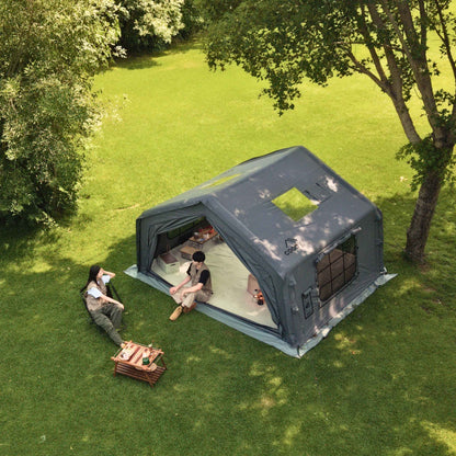 Coody 10.0 Gray Inflatable Tent House for Camping (2-4 Person)