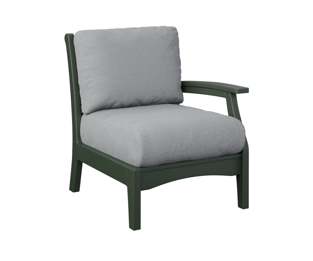 Berlin Gardens Classic Terrace Left Arm Sectional Club Chair Group A Fabric