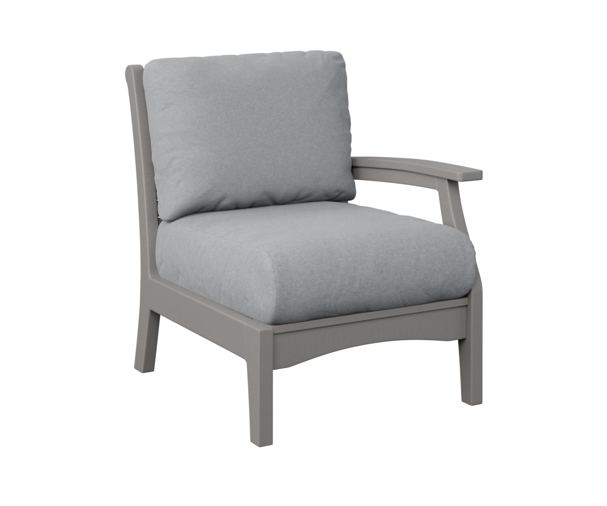 Berlin Gardens Classic Terrace Left Arm Sectional Club Chair Group A Fabric