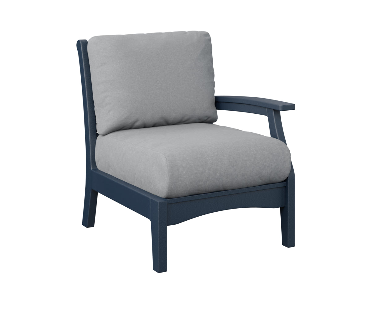 Berlin Gardens Classic Terrace Left Arm Sectional Club Chair Group A Fabric
