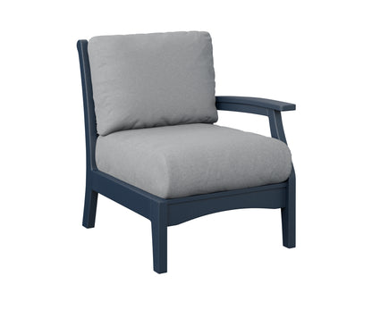 Berlin Gardens Classic Terrace Left Arm Sectional Club Chair Group A Fabric
