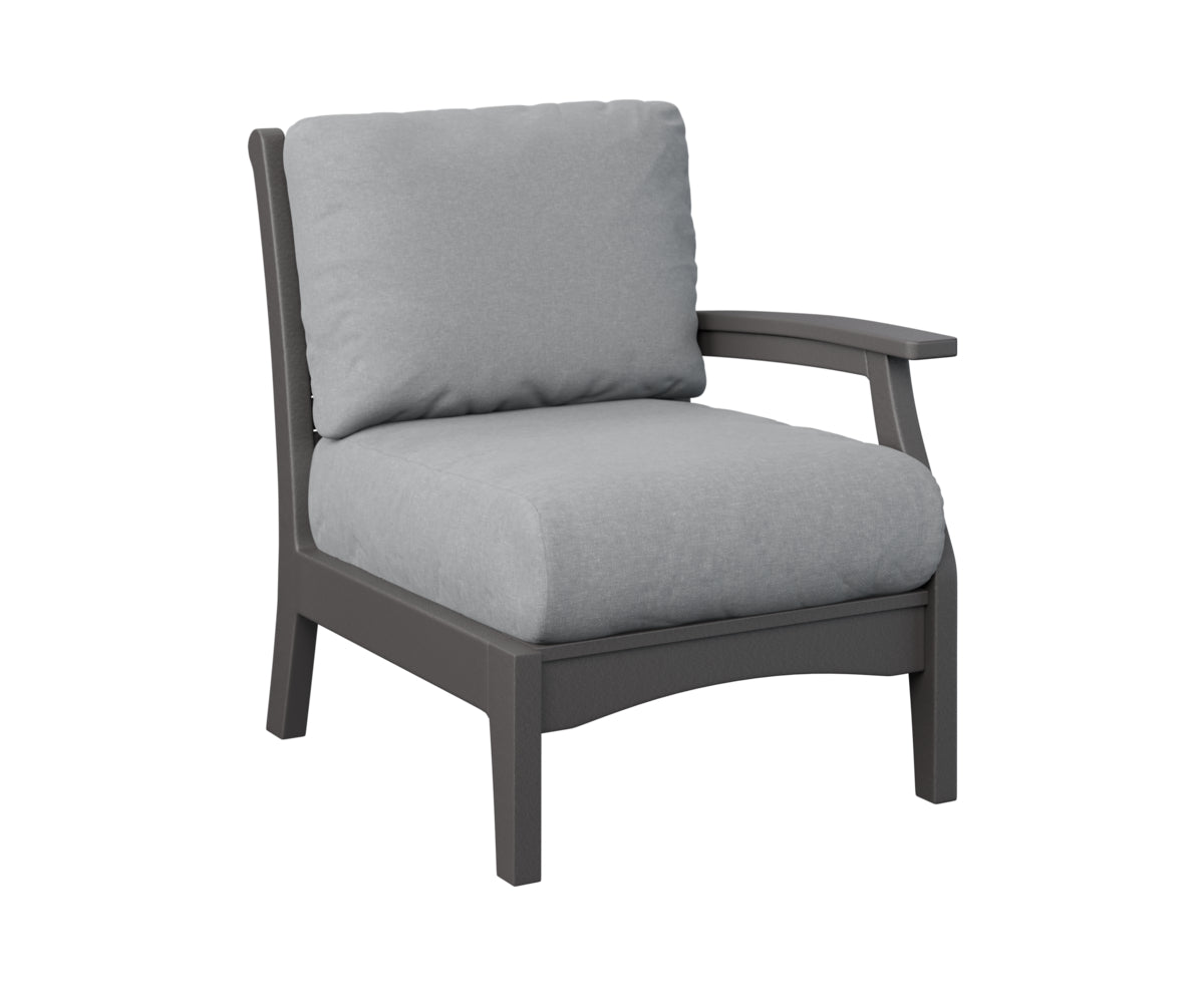 Berlin Gardens Classic Terrace Left Arm Sectional Club Chair Group A Fabric