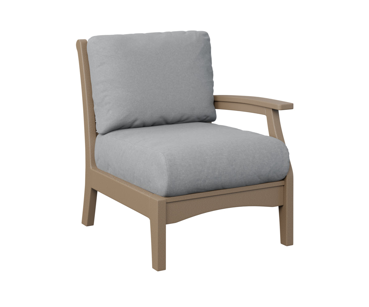Berlin Gardens Classic Terrace Left Arm Sectional Club Chair Group A Fabric