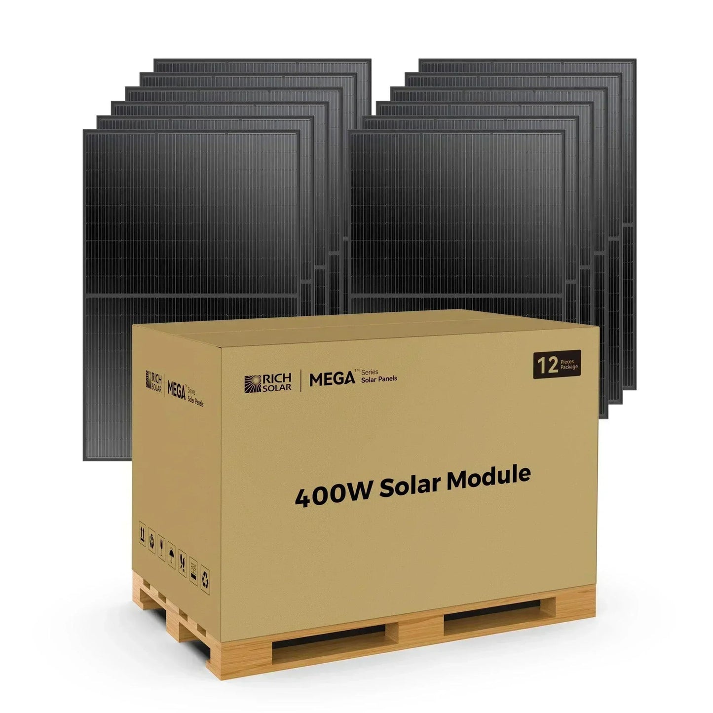 Rich Solar MEGA 400 Watt Solar Panel | Premium Grid-tie or Off-grid Solar Panel for Residential, Commercial, Agriculture