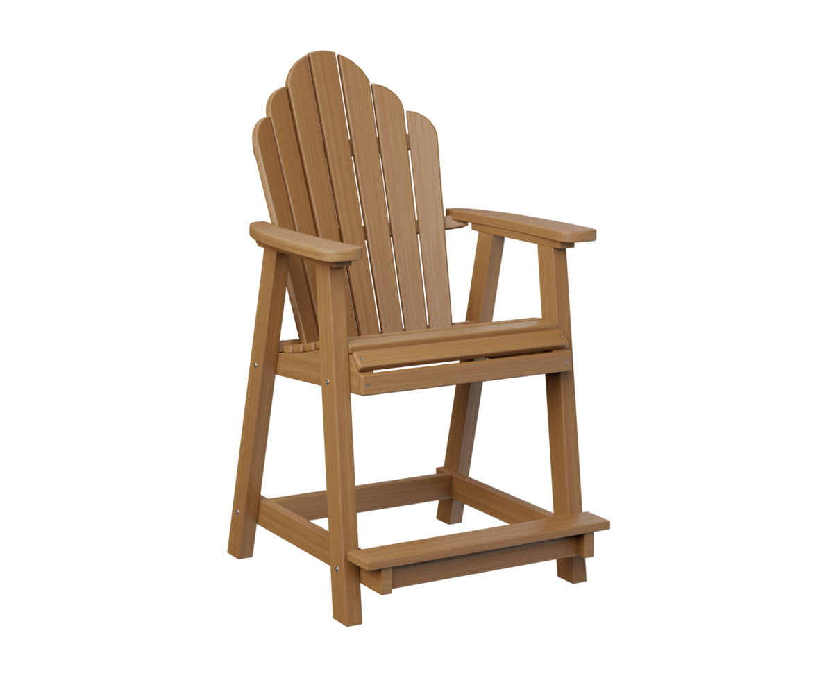 Berlin Gardens Cozi Back Poly Adirondack Counter Chair