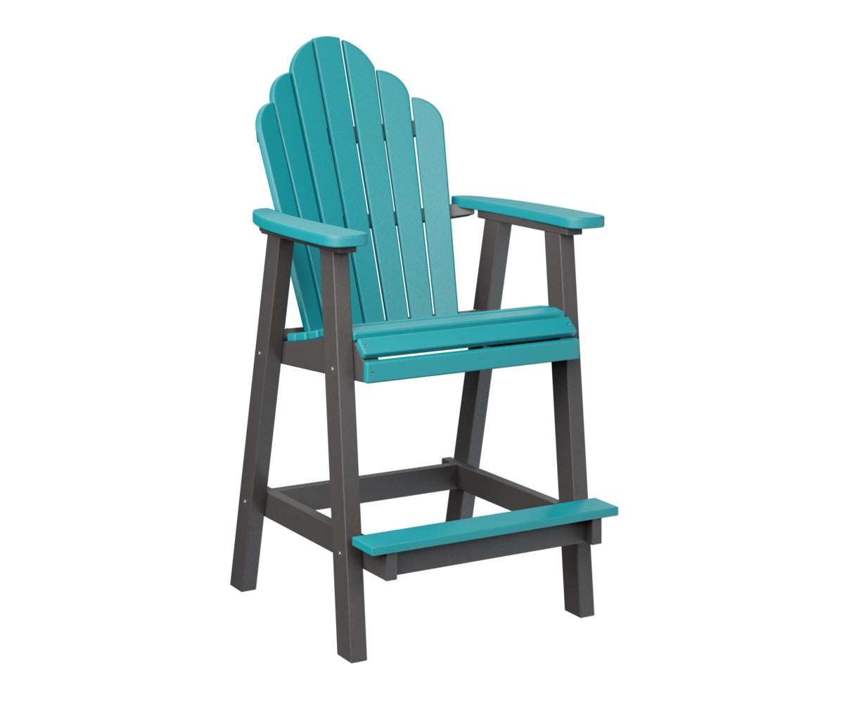 Berlin Gardens Cozi Back Poly Adirondack Bar Height Chair