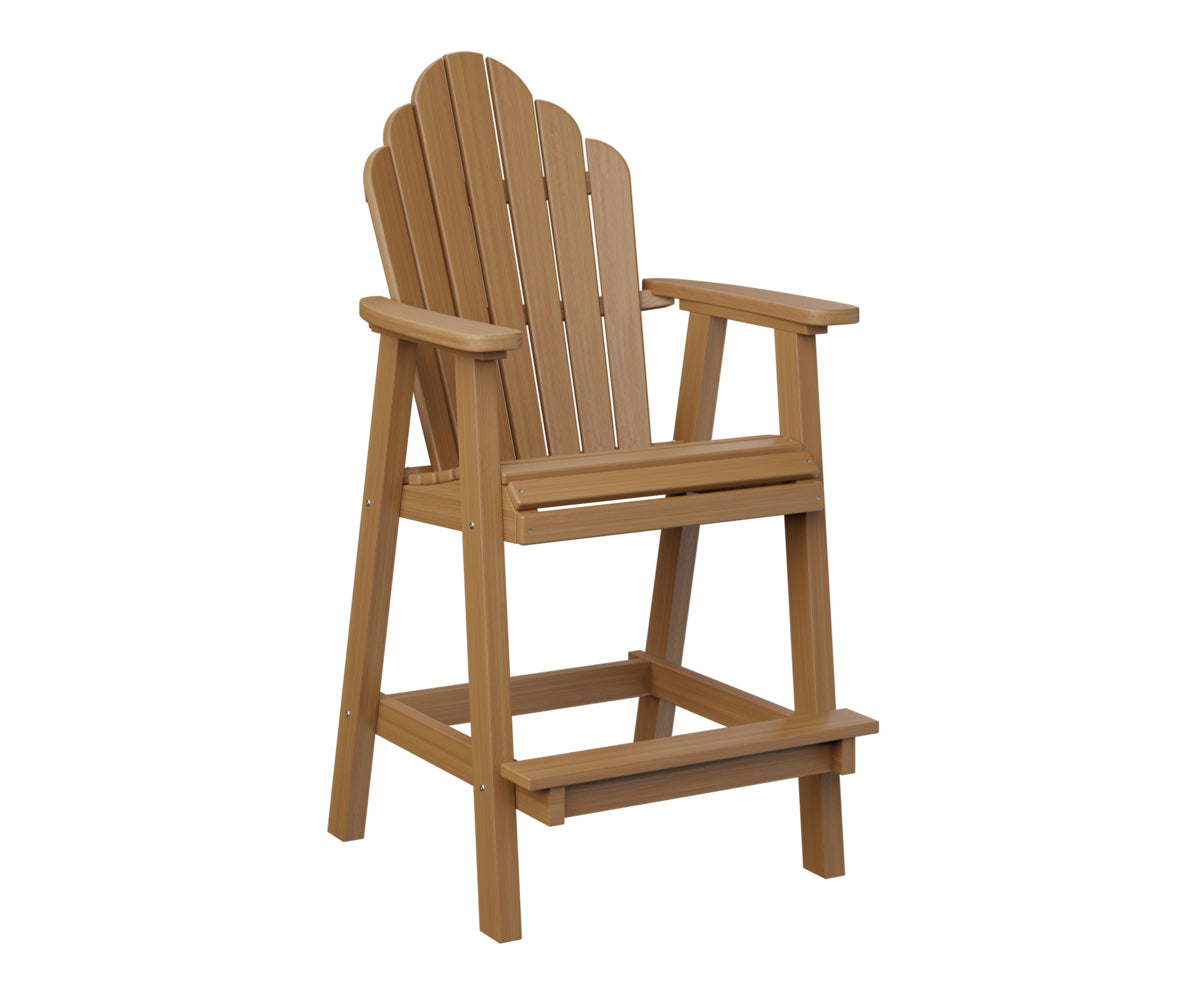 Berlin Gardens Cozi Back Poly Adirondack Bar Height Chair