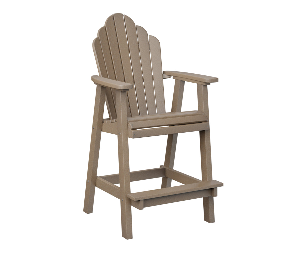 Berlin Gardens Cozi Back Poly Adirondack Bar Height Chair