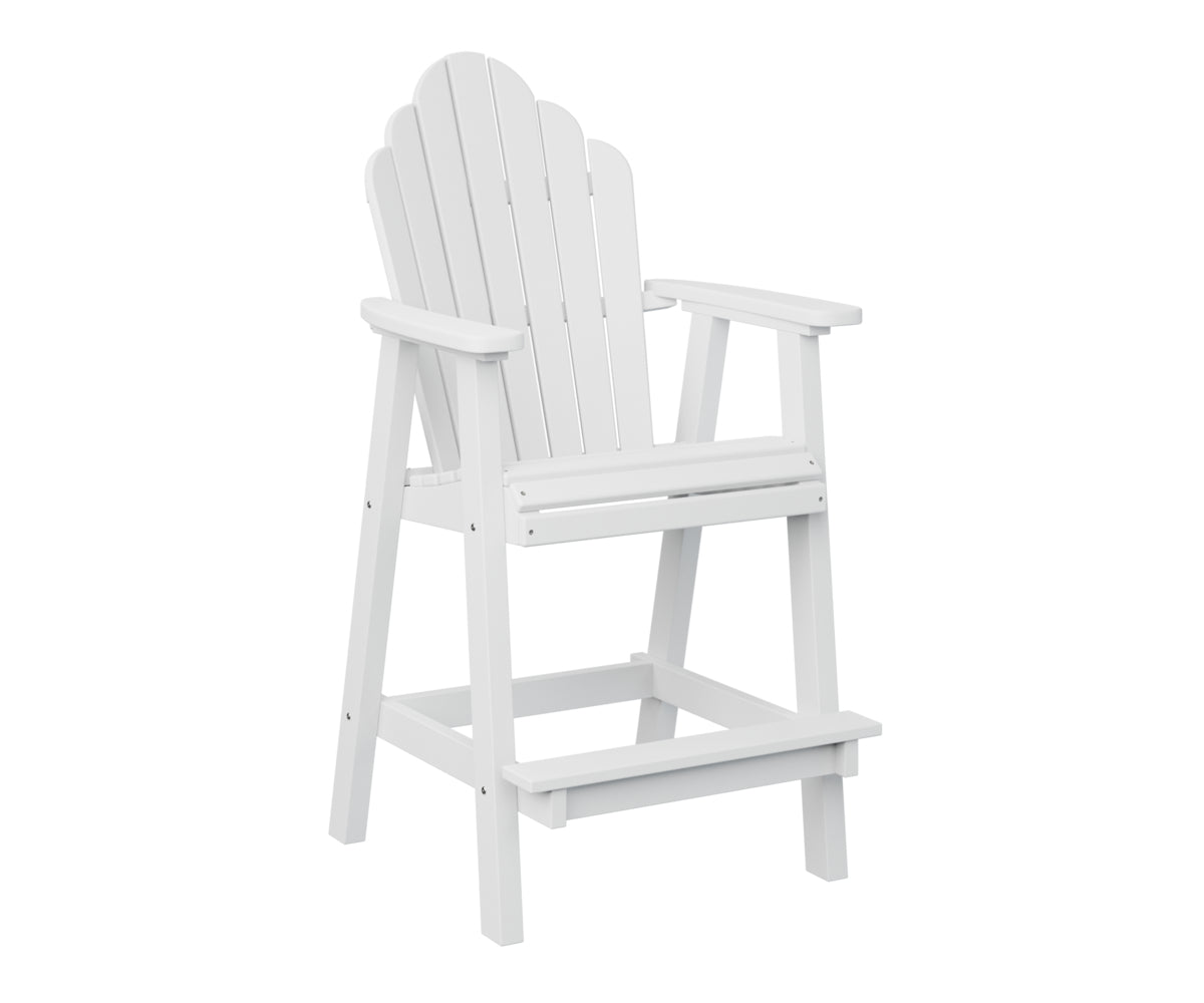 Berlin Gardens Cozi Back Poly Adirondack Bar Height Chair