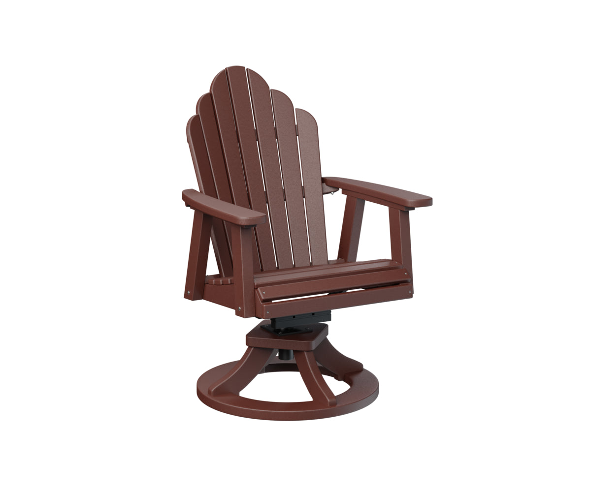 Berlin Gardens Cozi Back Poly Adirondack Swivel Rocker Dining Chair