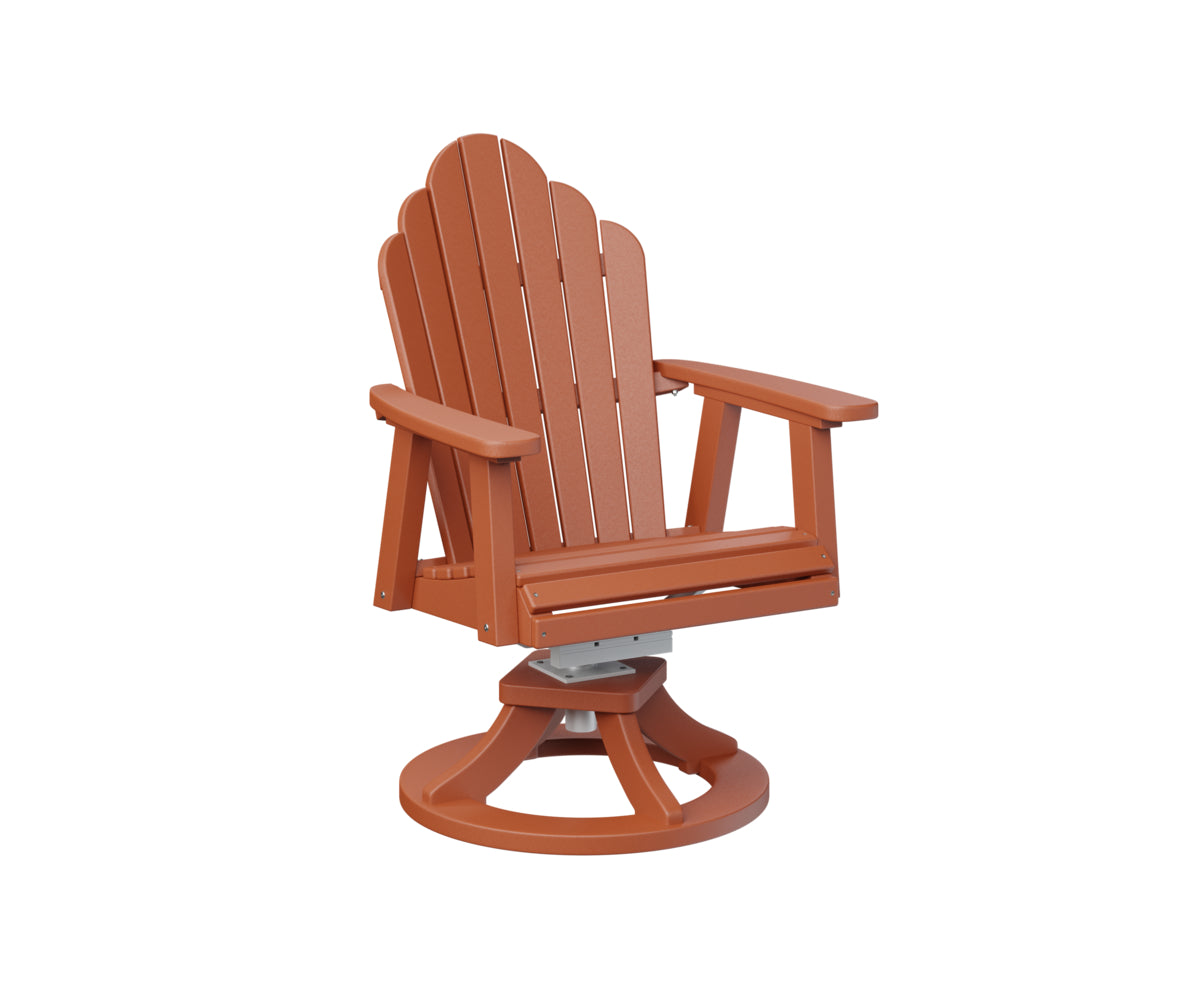 Berlin Gardens Cozi Back Poly Adirondack Swivel Rocker Dining Chair