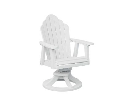 Berlin Gardens Cozi Back Poly Adirondack Swivel Rocker Dining Chair