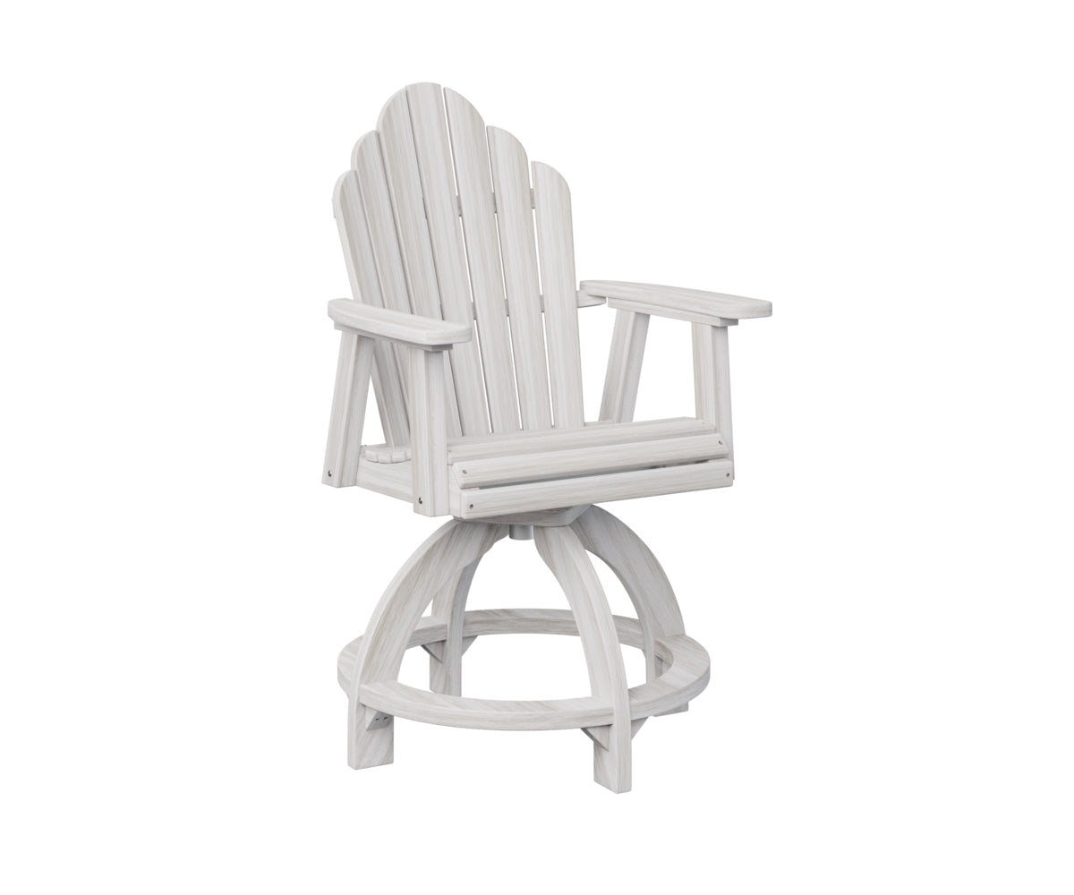 Berlin Gardens Cozi Back Poly Adirondack Swivel Counter Chair