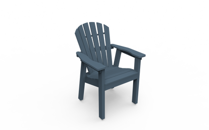 Seaside Casual Poly Adirondack Shellback Dining Chair