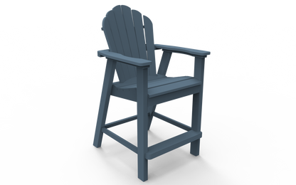 Seaside Casual Poly Adirondack Classic Balcony Chair