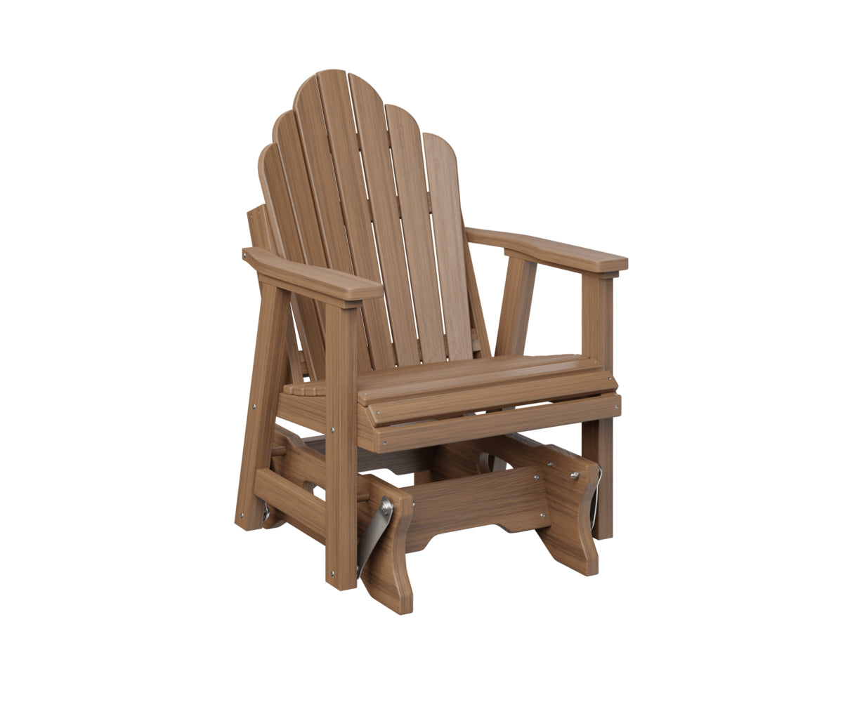 Berlin Gardens Cozi Back Poly Adirondack Single Glider