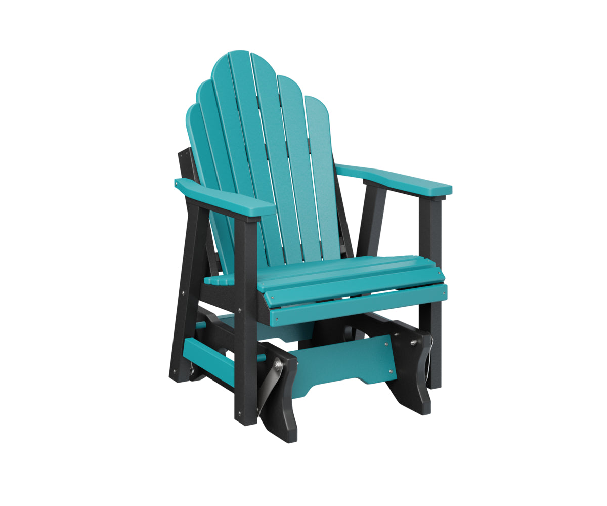 Berlin Gardens Cozi Back Poly Adirondack Single Glider