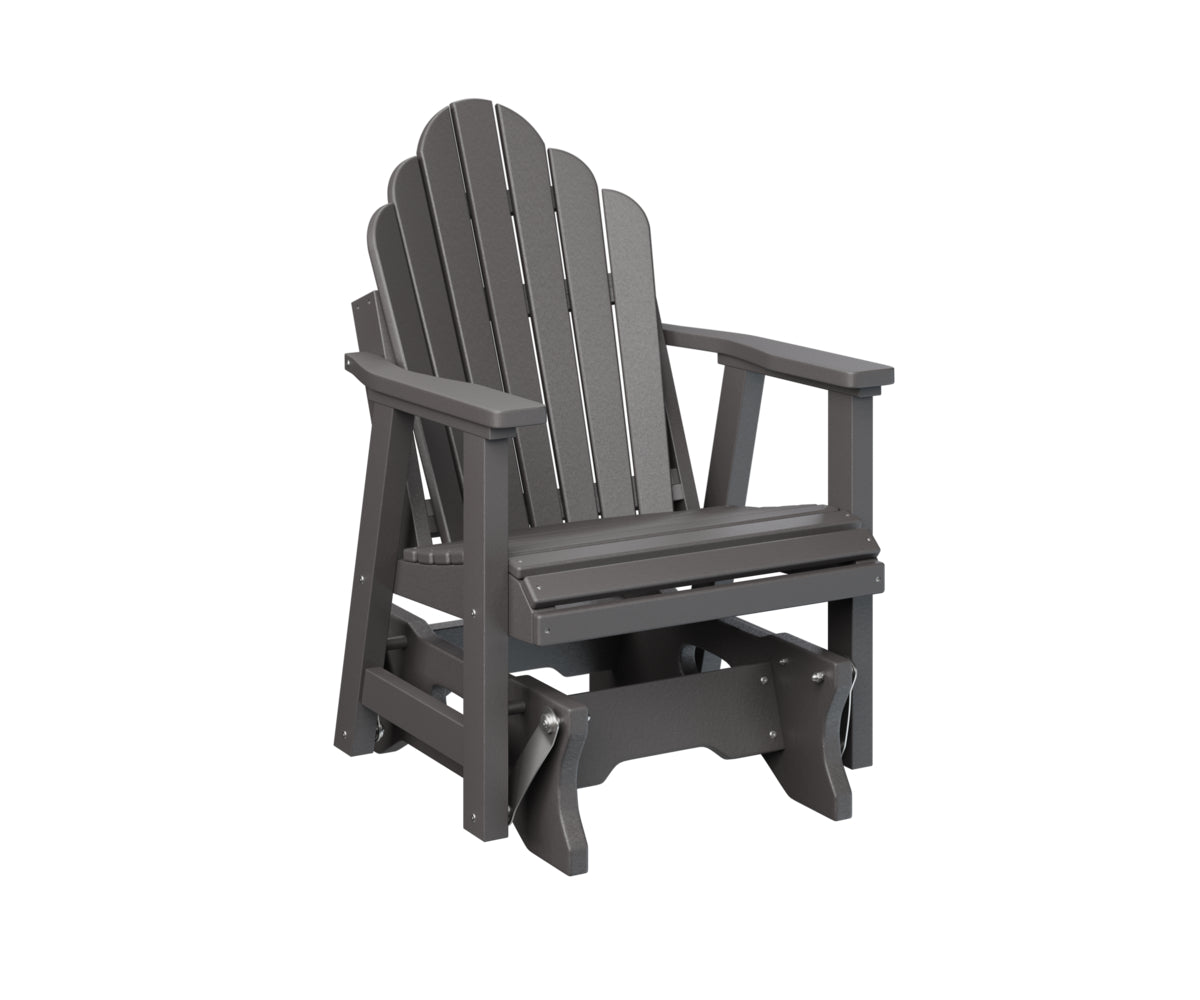 Berlin Gardens Cozi Back Poly Adirondack Single Glider