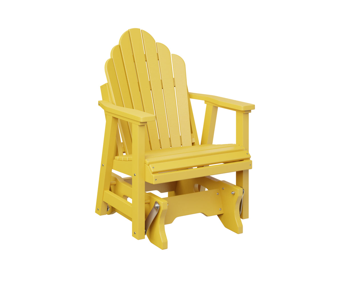 Berlin Gardens Cozi Back Poly Adirondack Single Glider