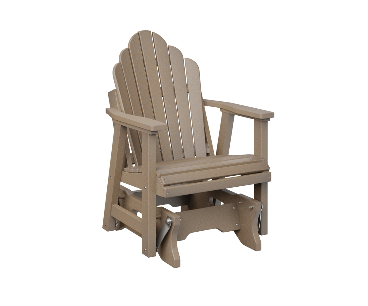 Berlin Gardens Cozi Back Poly Adirondack Single Glider