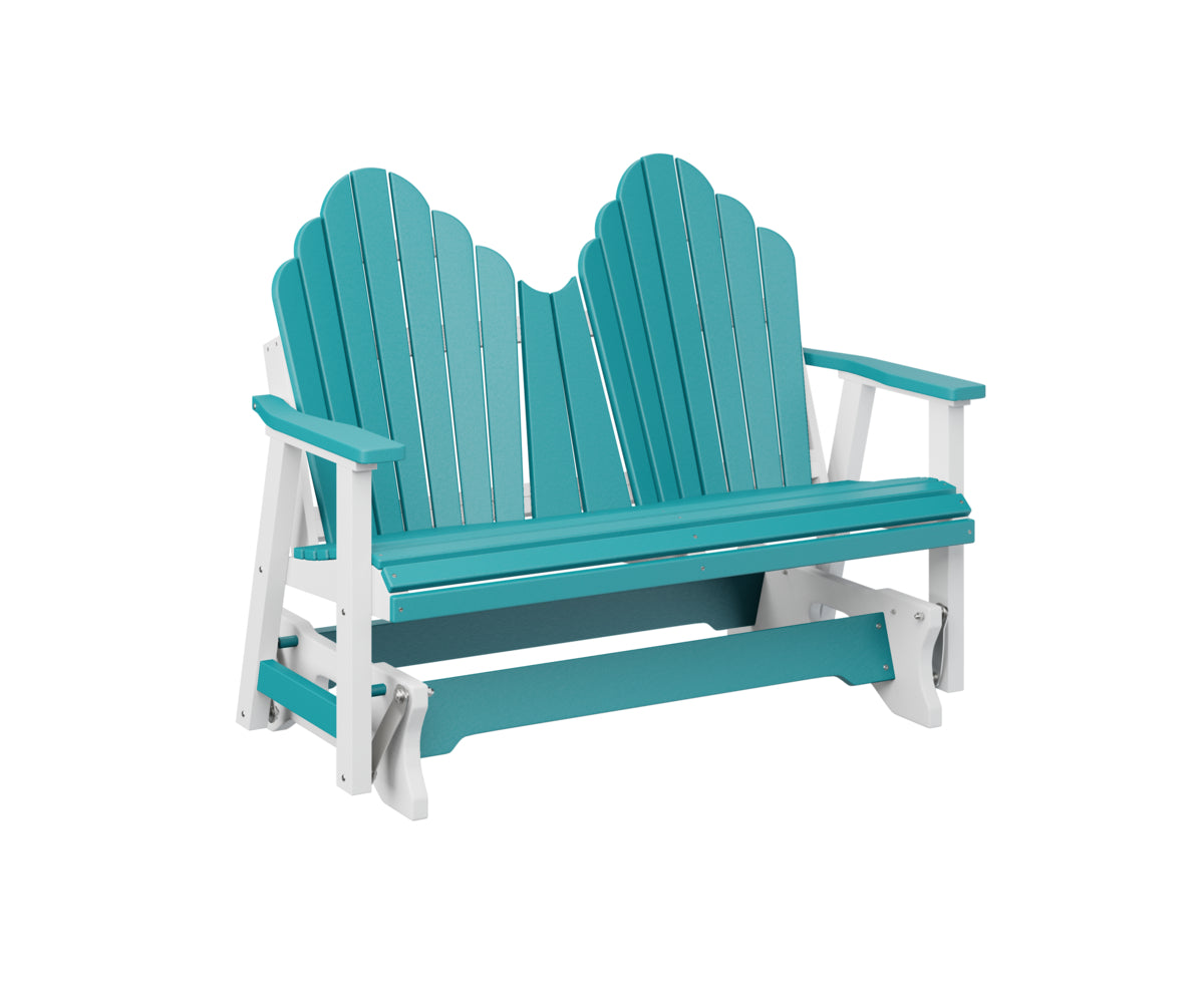 Berlin Gardens Cozi Back Poly Adirondack Double Glider