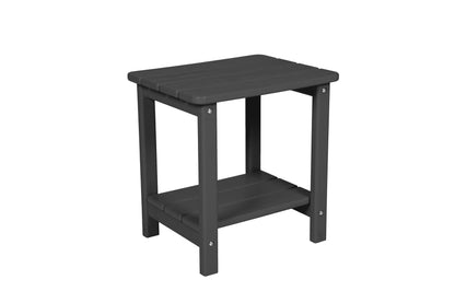 Folding Adirondack Chair with Side Table, 3-Piece Adirondack Chair Set with Wood Texture, Gray(includes 2 Chairs and 1 Table)