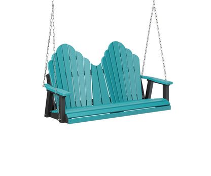 Berlin Gardens Cozi Back Poly Adirondack Double Swing (stainless chains)