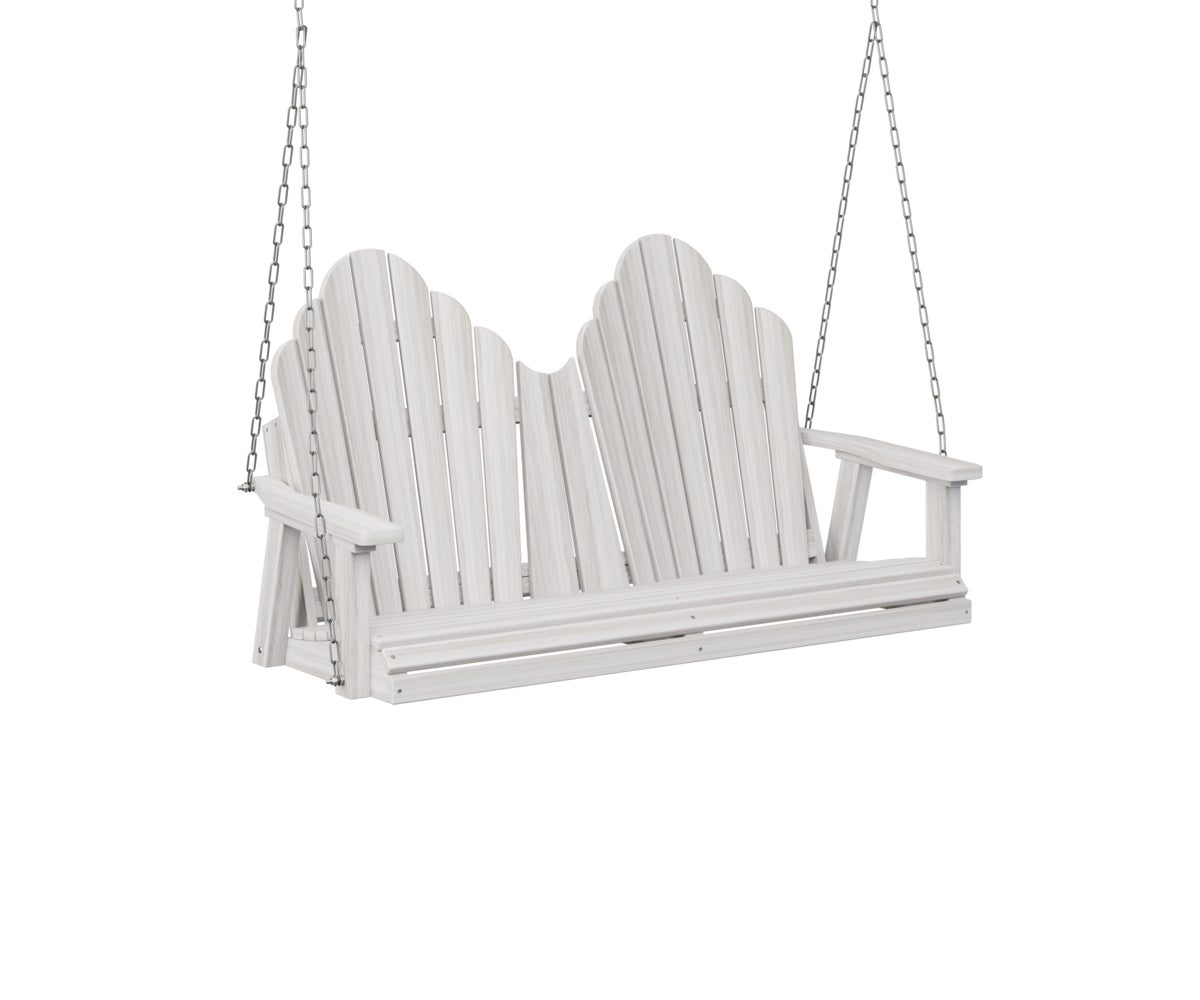 Berlin Gardens Cozi Back Poly Adirondack Double Swing (stainless chains)