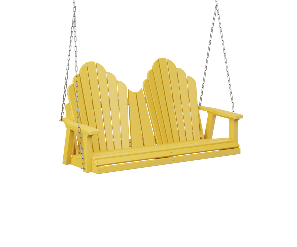 Berlin Gardens Cozi Back Poly Adirondack Double Swing (stainless chains)